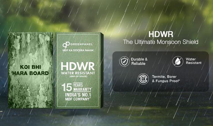 Monsoon-Proof Your Office and Commercial Spaces with High Density Water Resistant (HDWR) Wood Panels