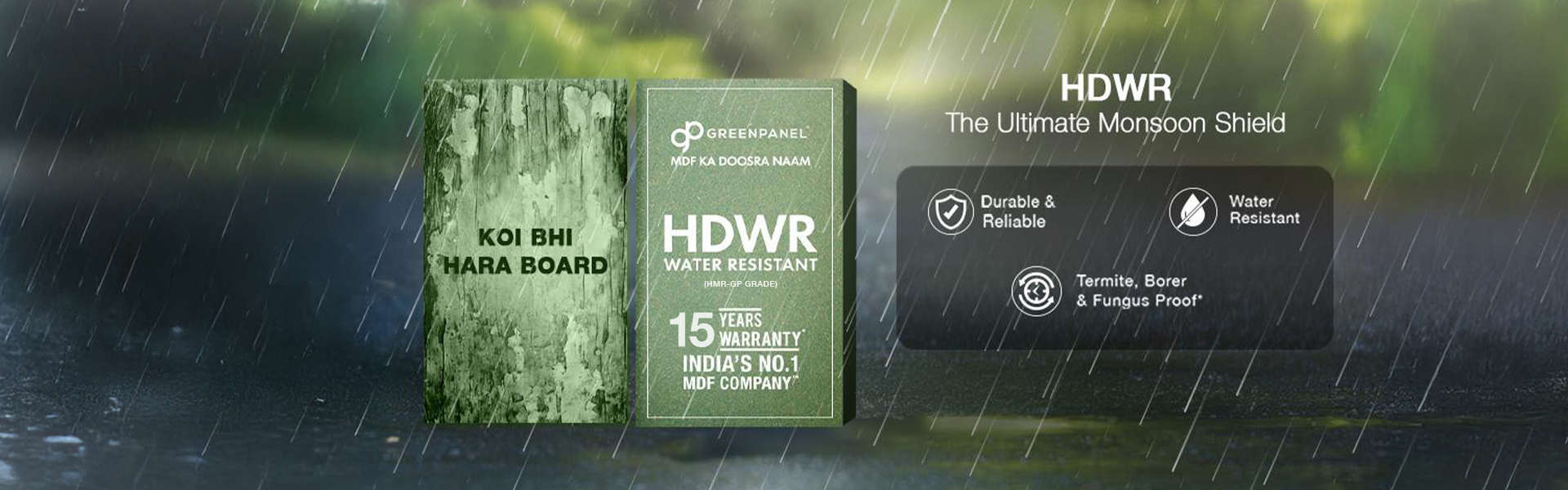Monsoon-Proof Your Office and Commercial Spaces with High Density Water Resistant (HDWR) Wood Panels